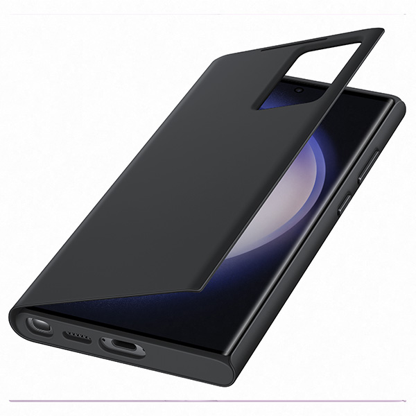 Puzdro Smart View Wallet pre Samsung Galaxy S23 Ultra, black