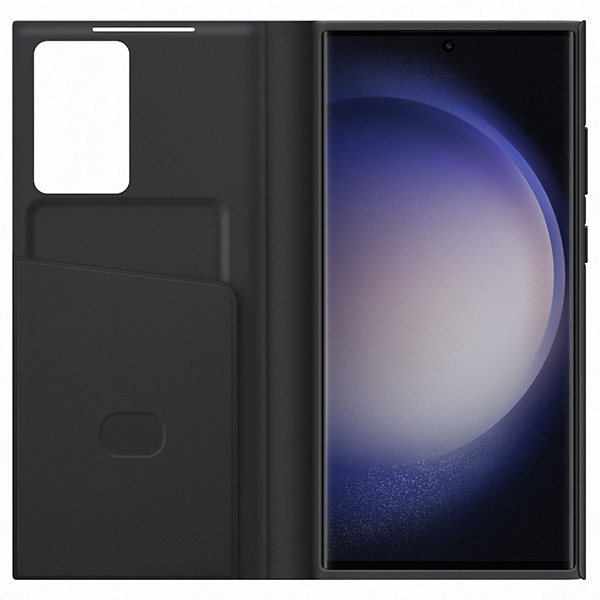 Puzdro Smart View Wallet pre Samsung Galaxy S23 Ultra, black
