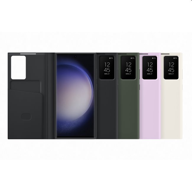 Puzdro Smart View Wallet pre Samsung Galaxy S23 Ultra, black Puzdro Smart View Wallet pre Samsung Galaxy S23 Ultra, black