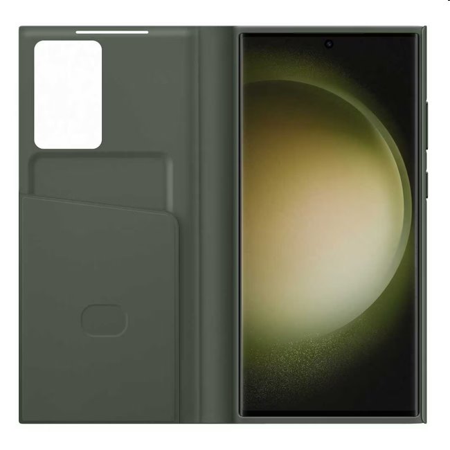 Puzdro Smart View Wallet pre Samsung Galaxy S23 Ultra, green Puzdro Smart View Wallet pre Samsung Galaxy S23 Ultra, green