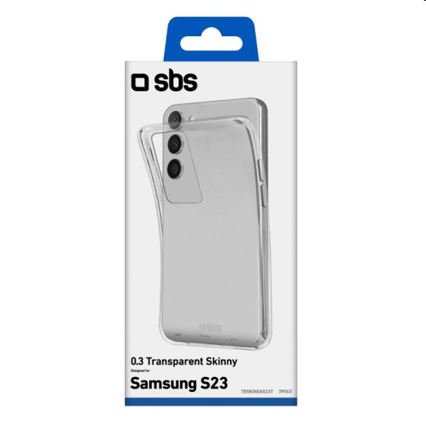 Zadný kryt SBS Skinny pre Samsung Galaxy S23, transparentná