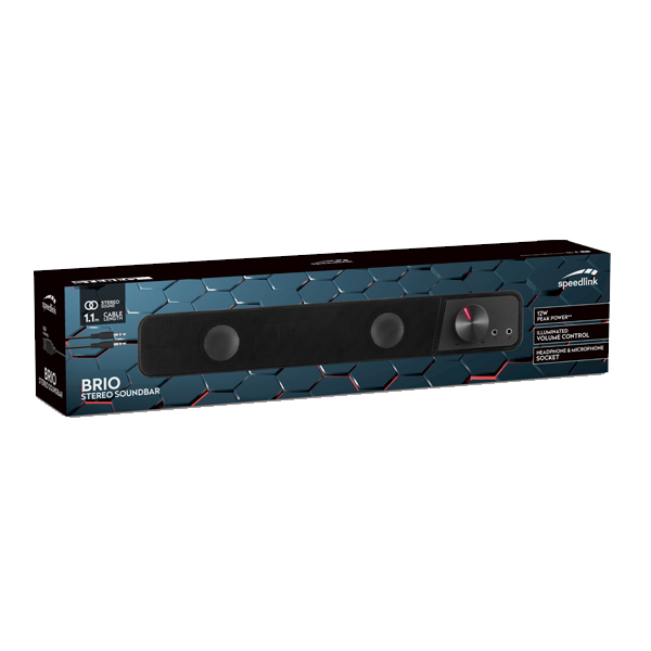 Speedlink BRIO Stereo Soundbar, black