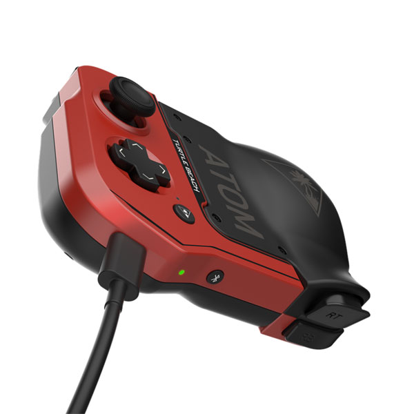Turtle Beach Atom Controller, herný ovládač pre aroid, Bluetooth, červená/čierna