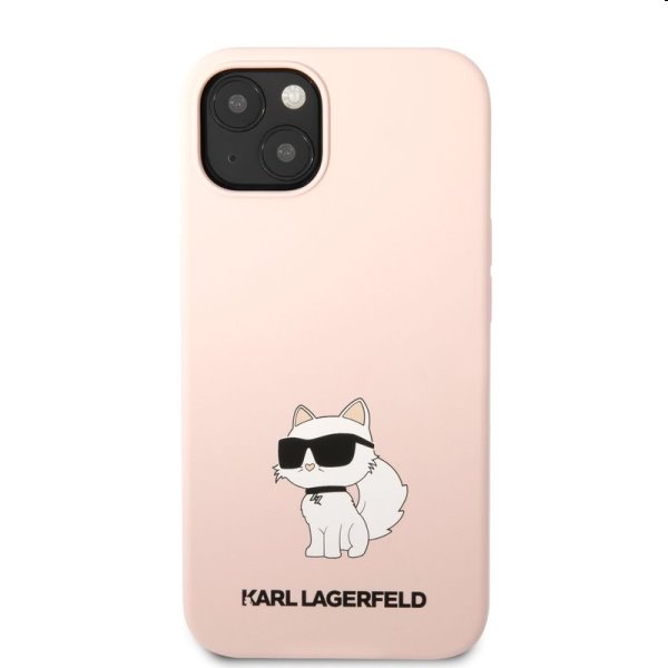 Zadný kryt Karl Lagerfeld Liquid Silicone Choupette NFT pre Apple iPhone 13, ružová