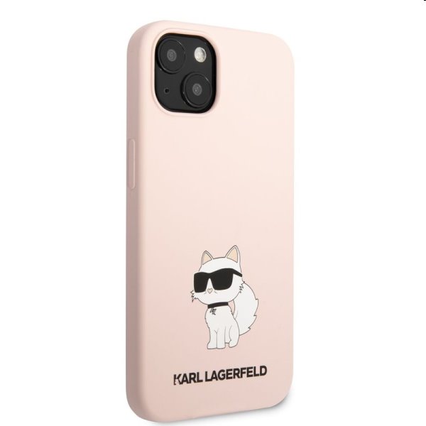 Zadný kryt Karl Lagerfeld Liquid Silicone Choupette NFT pre Apple iPhone 13, ružová
