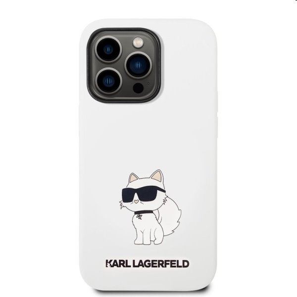 Zadný kryt Karl Lagerfeld Liquid Silicone Choupette NFT pre Apple iPhone 14 Pro Max, biela Zadný kryt Karl Lagerfeld Liquid Silicone Choupette NFT pre Apple iPhone 14 Pro Max, biela
