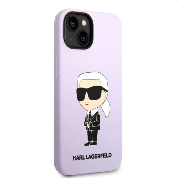 Zadný kryt Karl Lagerfeld Liquid Silicone Ikonik NFT pre Apple iPhone 14, fialová Zadný kryt Karl Lagerfeld Liquid Silicone Ikonik NFT pre Apple iPhone 14, fialová