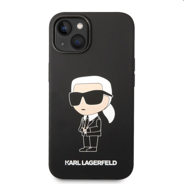 Zadný kryt Karl Lagerfeld Liquid Silicone Ikonik NFT pre Apple iPhone 14 Plus, čierna Zadný kryt Karl Lagerfeld Liquid Silicone Ikonik NFT pre Apple iPhone 14 Plus, čierna