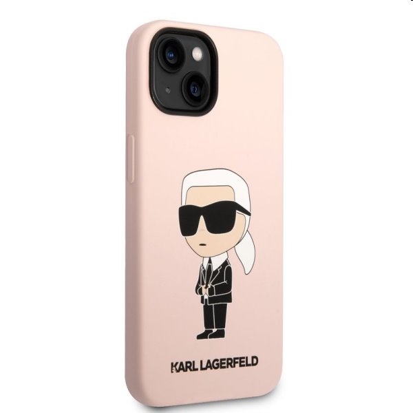 Zadný kryt Karl Lagerfeld Liquid Silicone Ikonik NFT pre Apple iPhone 14 Plus, ružová Zadný kryt Karl Lagerfeld Liquid Silicone Ikonik NFT pre Apple iPhone 14 Plus, ružová