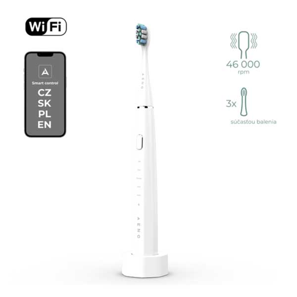Aeno Sonická zubná kefka SMART DB1S, biela Aeno Sonická zubná kefka SMART DB1S, biela