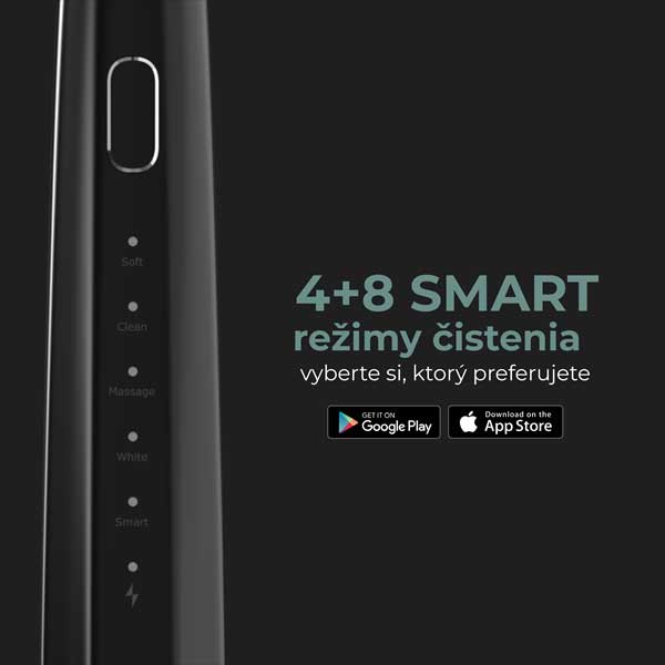 Aeno Sonická zubná kefka SMART DB2S, čierna Aeno Sonická zubná kefka SMART DB2S, čierna