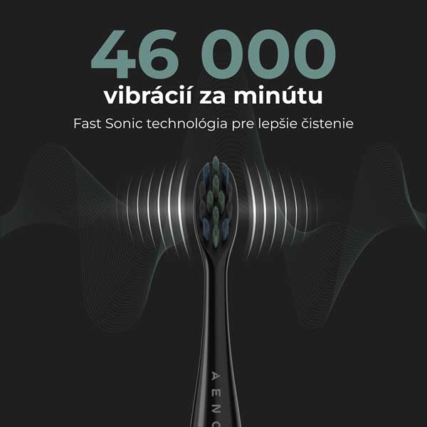Aeno Sonická zubná kefka SMART DB2S, čierna Aeno Sonická zubná kefka SMART DB2S, čierna