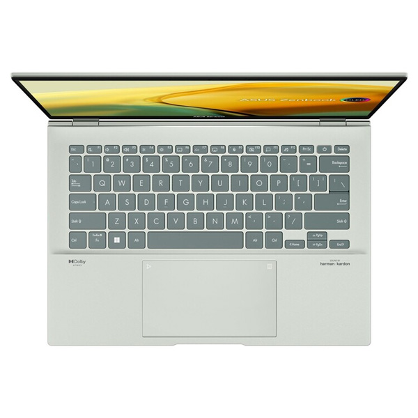 ASUS Zenbook, i7-1260P, 16 GB/1 TB SSD, 14" 2,8K Iris Xe, Win11, Aqua Celadon ASUS Zenbook, i7-1260P, 16 GB/1 TB SSD, 14" 2,8K Iris Xe, Win11, Aqua Celadon