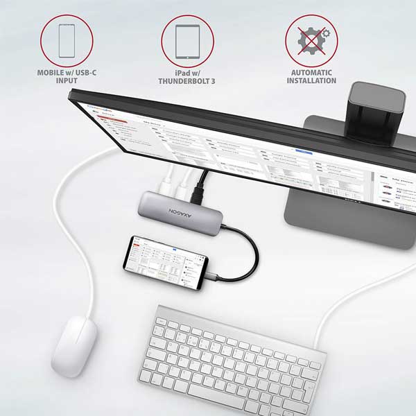 AXAGON HMC-5 2x USB-A, HDMI, SD/microSD, USB 3.2 Gen 1 hub, PD 100W, 20cm USB-C cable AXAGON HMC-5 2x USB-A, HDMI, SD/microSD, USB 3.2 Gen 1 hub, PD 100W, 20cm USB-C cable