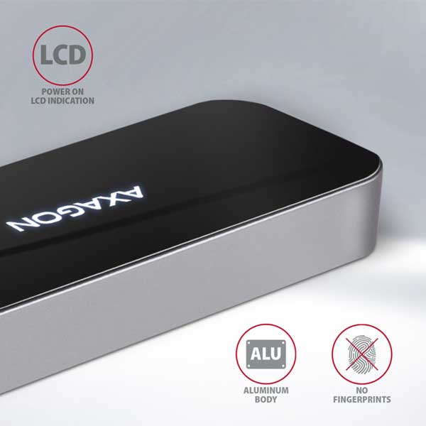 AXAGON HMC-6GL 3x USB-A, HDMI, RJ-45, USB 3.2 Gen 1 hub, PD 100W, 20cm USB-C kábel AXAGON HMC-6GL 3x USB-A, HDMI, RJ-45, USB 3.2 Gen 1 hub, PD 100W, 20cm USB-C kábel