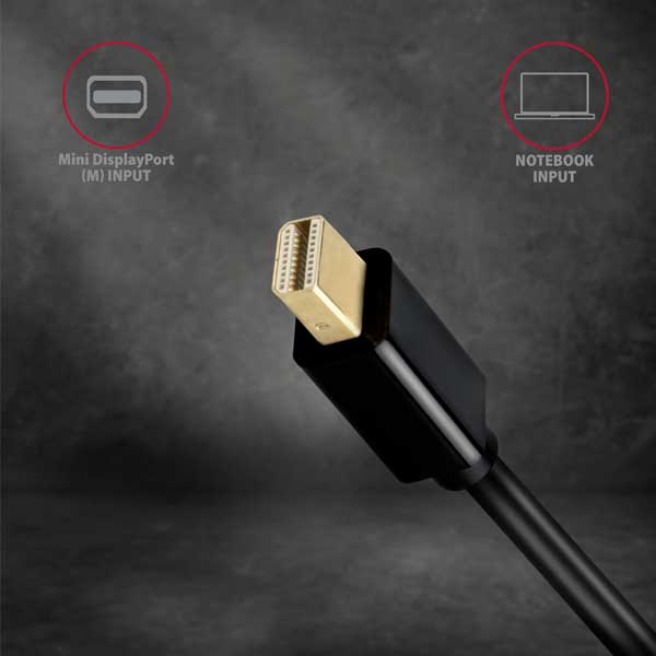 AXAGON RVDM-HI14N, Mini DisplayPort -> HDMI 1.4 redukcia / adaptér, 4K/30Hz