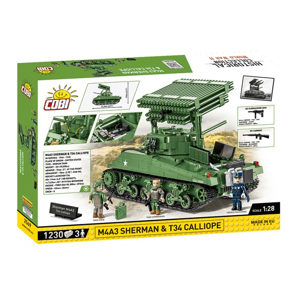 Cobi World War II tank M4A3 SHERMAN s raketometom T34 CALLIOPE, Executive Edition