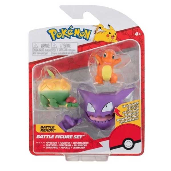 Figúrky Battle Set Appleton, Hunter, Charmander (Pokemon)