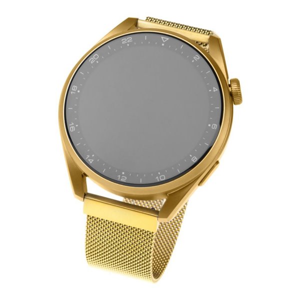 FIXED Mesh Nerezový remienok pre inteligentné hodinky 22 mm, zlatá
