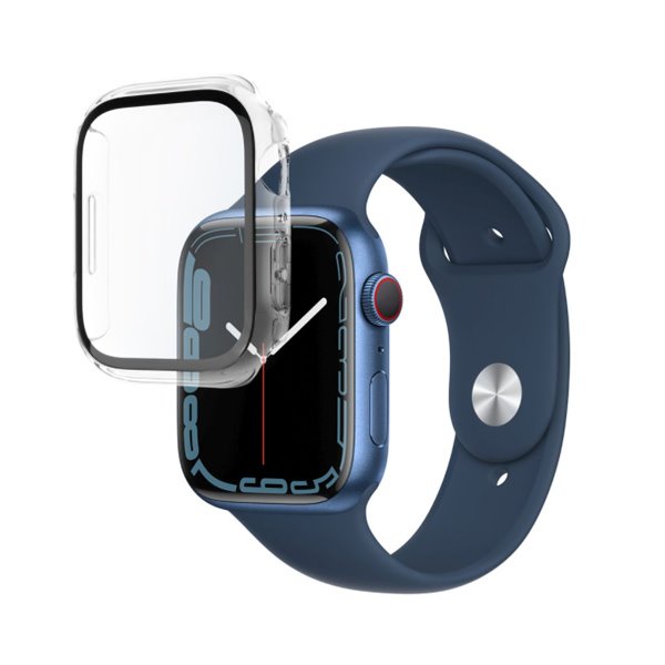 FIXED Pure ochranné púzdro s temperovaným sklom pre Apple Watch 45 mm/Series 8 45 mm, číra
