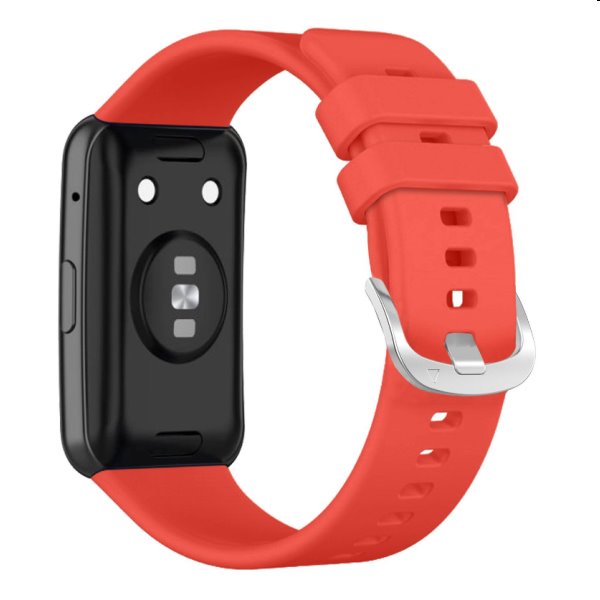 FIXED Silikónový remienok pre Huawei Watch FIT, červená