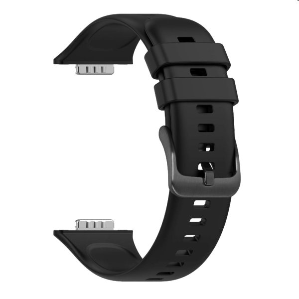 FIXED Silikónový remienok pre Huawei Watch FIT2, čierna