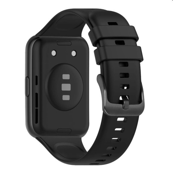 FIXED Silikónový remienok pre Huawei Watch FIT2, čierna