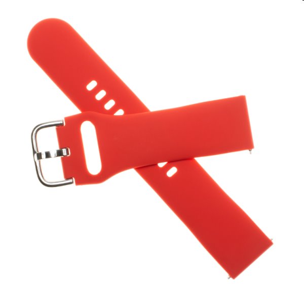 FIXED Silikónový remienok s Quick Release so šírkou 22 mm pre inteligentné hodinky, červená FIXED Silikónový remienok s Quick Release so šírkou 22 mm pre inteligentné hodinky, červená