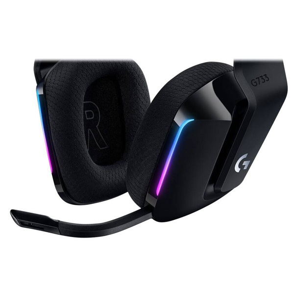 Logitech G733 LIGHTSPEED Wireless RGB Gaming Headset, Black