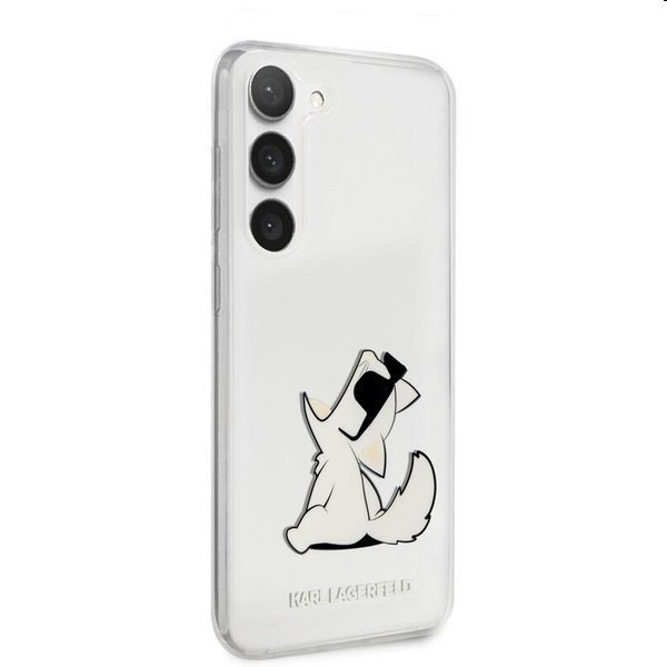 Zadný kryt Karl Lagerfeld PC/TPU Choupette Eat pre Samsung Galaxy S23 Plus, transparentná