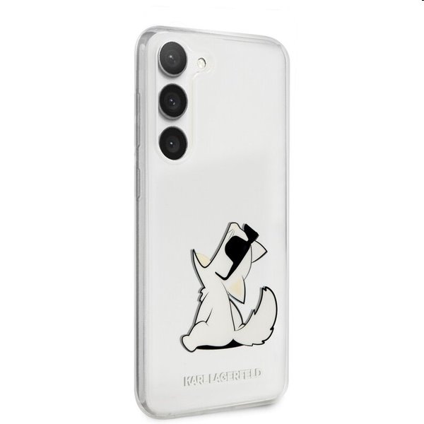 Zadný kryt Karl Lagerfeld PC/TPU Choupette Eat pre Samsung Galaxy S23, transparentná