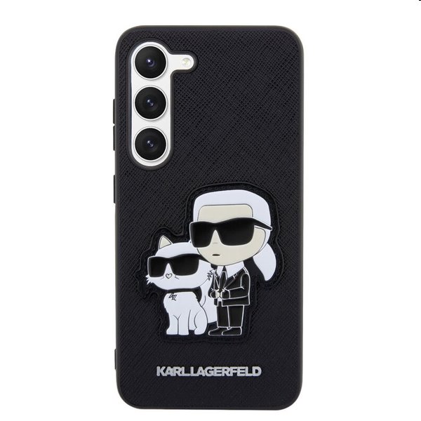 Zadný kryt Karl Lagerfeld PU Saffiano Karl and Choupette NFT pre Samsung Galaxy S23, čierna Zadný kryt Karl Lagerfeld PU Saffiano Karl and Choupette NFT pre Samsung Galaxy S23, čierna