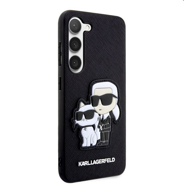 Zadný kryt Karl Lagerfeld PU Saffiano Karl and Choupette NFT pre Samsung Galaxy S23, čierna Zadný kryt Karl Lagerfeld PU Saffiano Karl and Choupette NFT pre Samsung Galaxy S23, čierna
