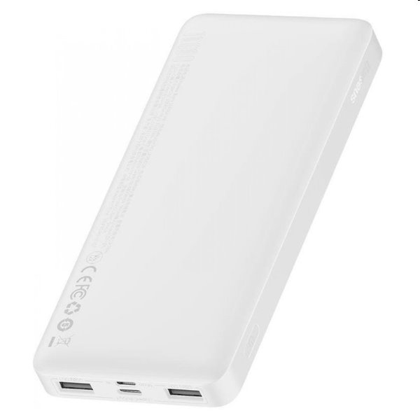 Baseus PPDML-I02 Bipow Pro powerbanka s digitálnym displejom 10000 mAh, 15 W, biela