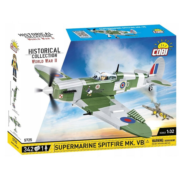 Cobi World War II lietadlo Supermarine Spitfire MK.VB