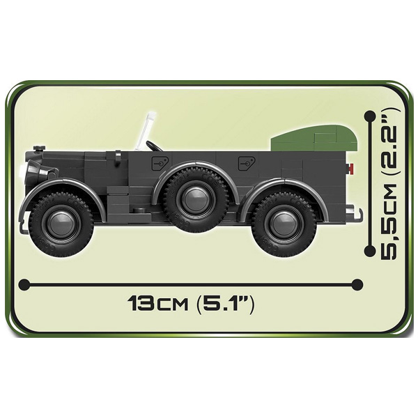 Cobi World War II terénne vozidlo 1937 HORCH 901 (KFZ.15)