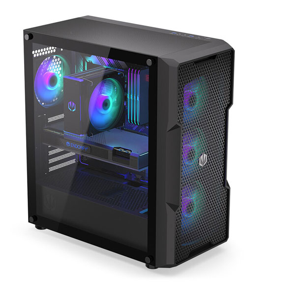 ENDORFY case Regnum 400 ARGB / ATX / 4x120mm ARGB / 2xUSB / presklená bočnice / čierna