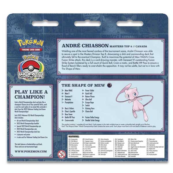 Kartová hra Pokémon TCG: World Championships André Chiasson The Shape of Mew (Pokémon)