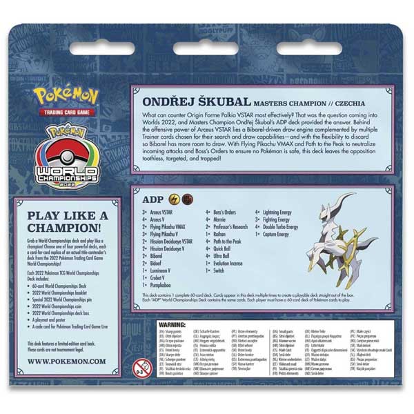 Kartová hra Pokémon TCG: World Championships Deck Ondřej Škubal ADP (Pokémon) Kartová hra Pokémon TCG: World Championships Deck Ondřej Škubal ADP (Pokémon)