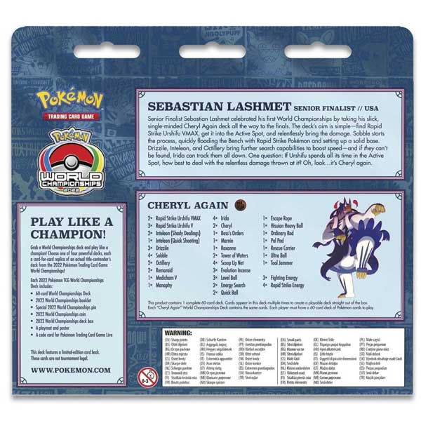 Kartová hra Pokémon TCG: World Championships Deck Sebastian Lashmet Cheryl Again (Pokémon)
