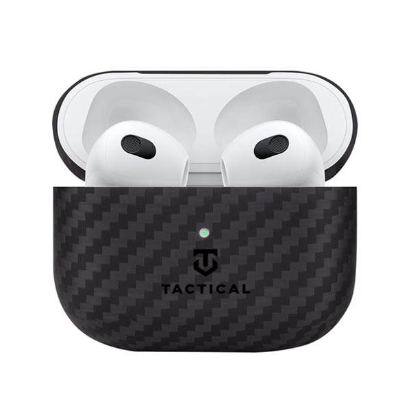 Kryt na slúchadlá Tactical Aramid Fiber Slim Airpods 3, čierne Kryt na slúchadlá Tactical Aramid Fiber Slim Airpods 3, čierne