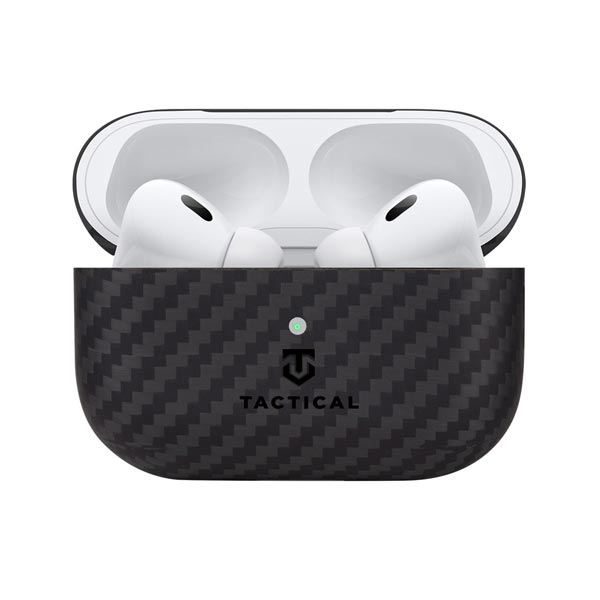 Kryt na slúchadlá Tactical Aramid Fiber Slim Airpods Pro 2, black Kryt na slúchadlá Tactical Aramid Fiber Slim Airpods Pro 2, black