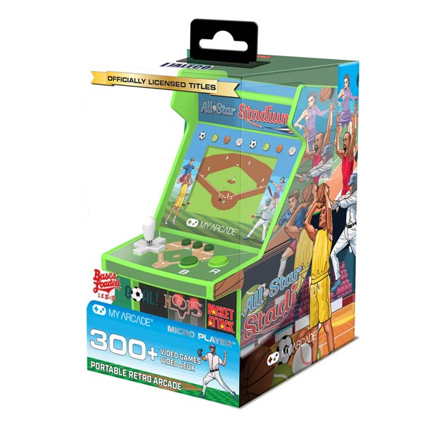 My Arcade retro herná konzola mikro 6,75" All-Star Stadium (307 v 1) My Arcade retro herná konzola mikro 6,75" All-Star Stadium (307 v 1)