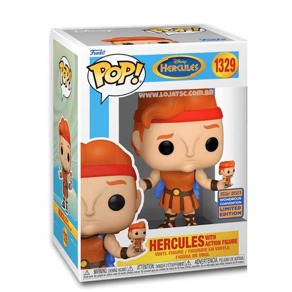 POP! Disney: Hercules with Action Figure 2023 Wondrous Convention Limited Edition POP! Disney: Hercules with Action Figure 2023 Wondrous Convention Limited Edition
