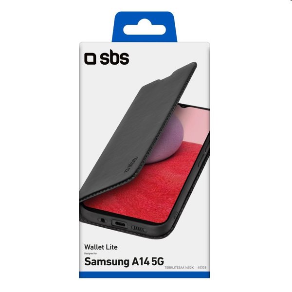 Knižkové puzdro SBS Book Wallet Lite pre Samsung Galaxy A14 5G, čierna
