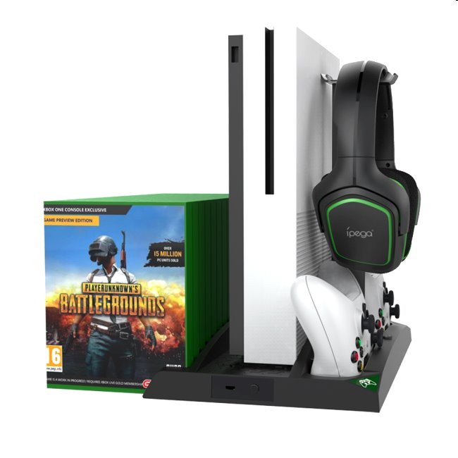 Dokovacia stanica iPega XB007 pre Xbox One, One S a One X, bezdrôtový controller a slúchadlá Dokovacia stanica iPega XB007 pre Xbox One, One S a One X, bezdrôtový controller a slúchadlá