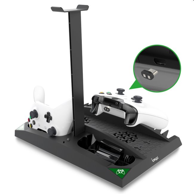 Dokovacia stanica iPega XB007 pre Xbox One, One S a One X, bezdrôtový controller a slúchadlá Dokovacia stanica iPega XB007 pre Xbox One, One S a One X, bezdrôtový controller a slúchadlá