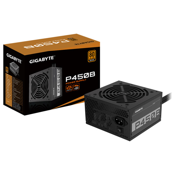 GIGABYTE Zdroj P450B, 450 W 80+ Bronze OVP/OPP/SCP/UVP/OCP/OTP ochrana, čierny