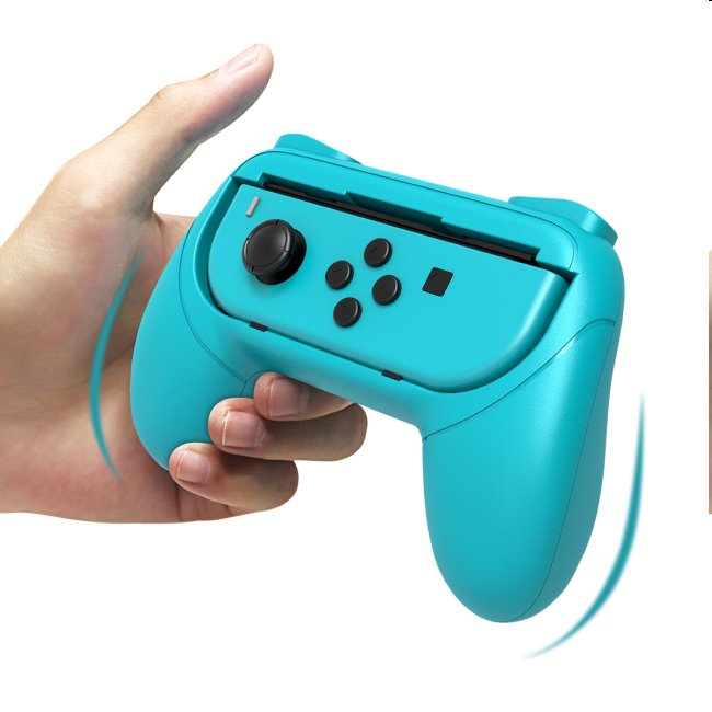 iPega gamepad Grip pre Nintendo Joy-Con ovládače, modrý/červený (2ks)