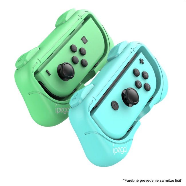 iPega Grip s popruhom pre Nintendo Joy-Con ovládače, modrý/červený (2ks)